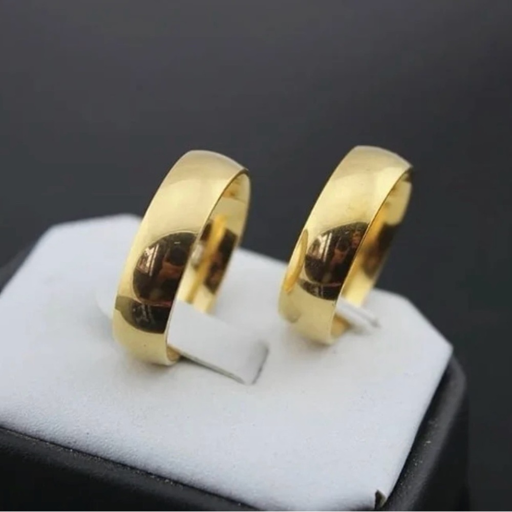 18K Gold Wedding Engagement Anniversary Promise Ring Band - Picture 4 of 7